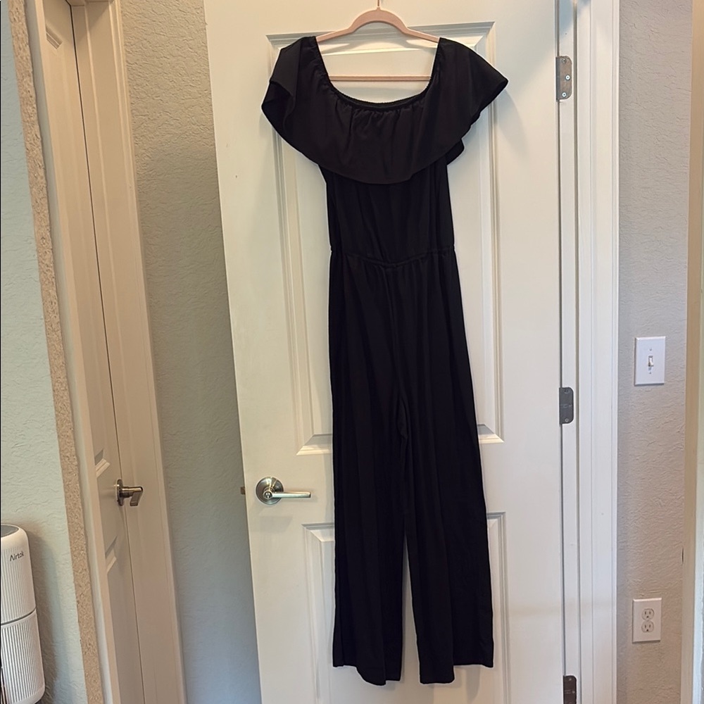 Sonoma Black Off-the-Shoulder Jumpsuit